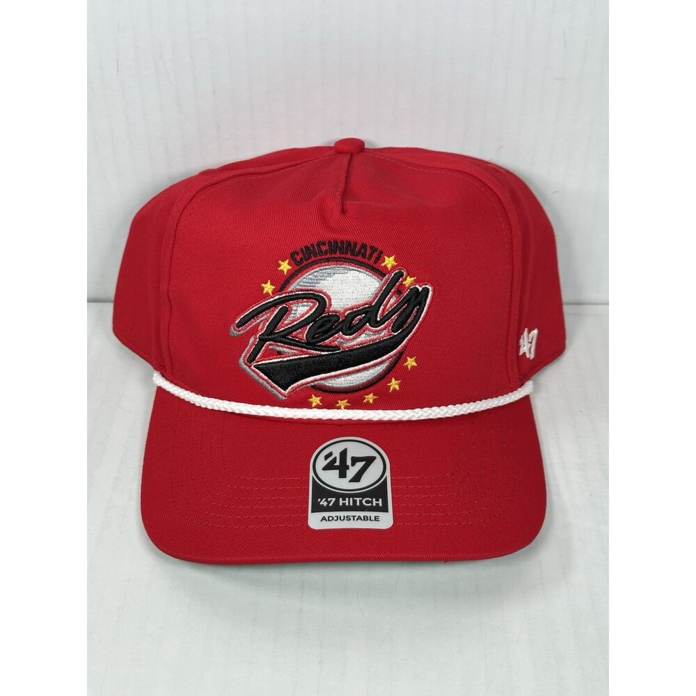 Cincinnati Reds '47 Wax Pack Premier Hitch Rope Adjustable Snapback Hat Cap NWT